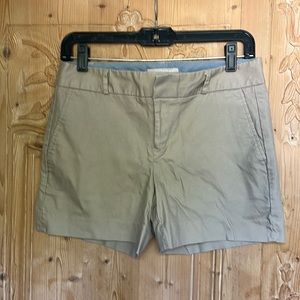 Linen Khaki Shorts